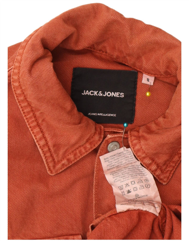 Jack & Jones muška traper košulja mala smeđa pamučna