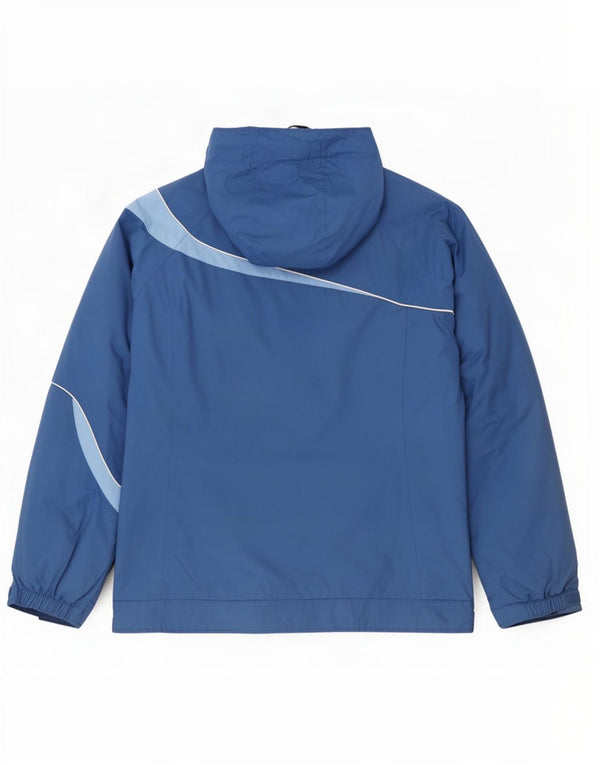 Columbia ženska kišna jakna s kapuljačom UK 16 Large Blue Colourblock najlon