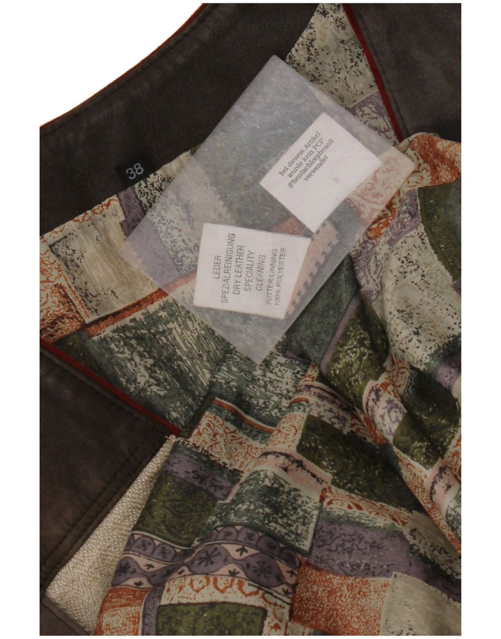 VINTAGE Ženska grafička jakna od brušene kože EU 38 srednje raznobojne boje