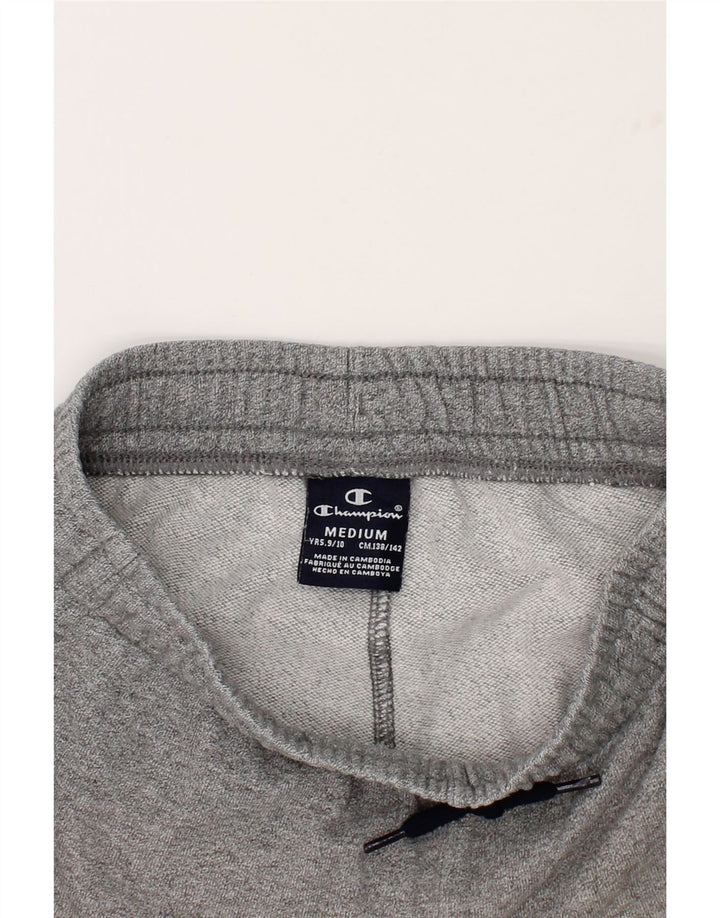 CHAMPION Boys Graphic Sport Shorts 9-10 Years Medium  Grey Vintage Champion and Second-Hand Champion from Messina Hembry 