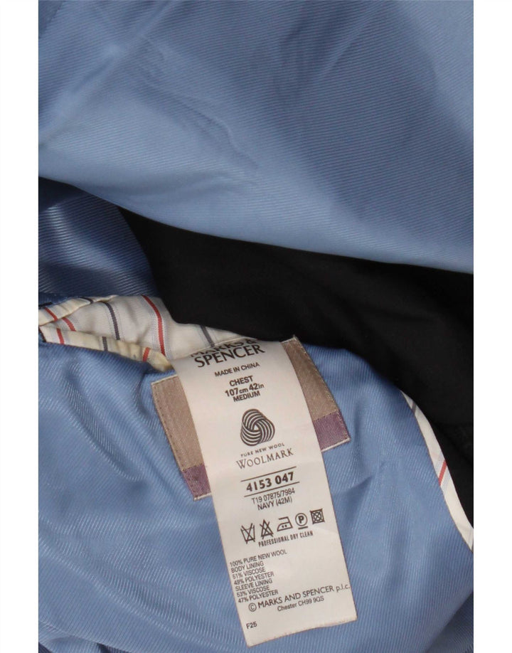 Marks & Spencer muška jakna sa 2 gumba UK 42 Velika tamnoplava nova vuna