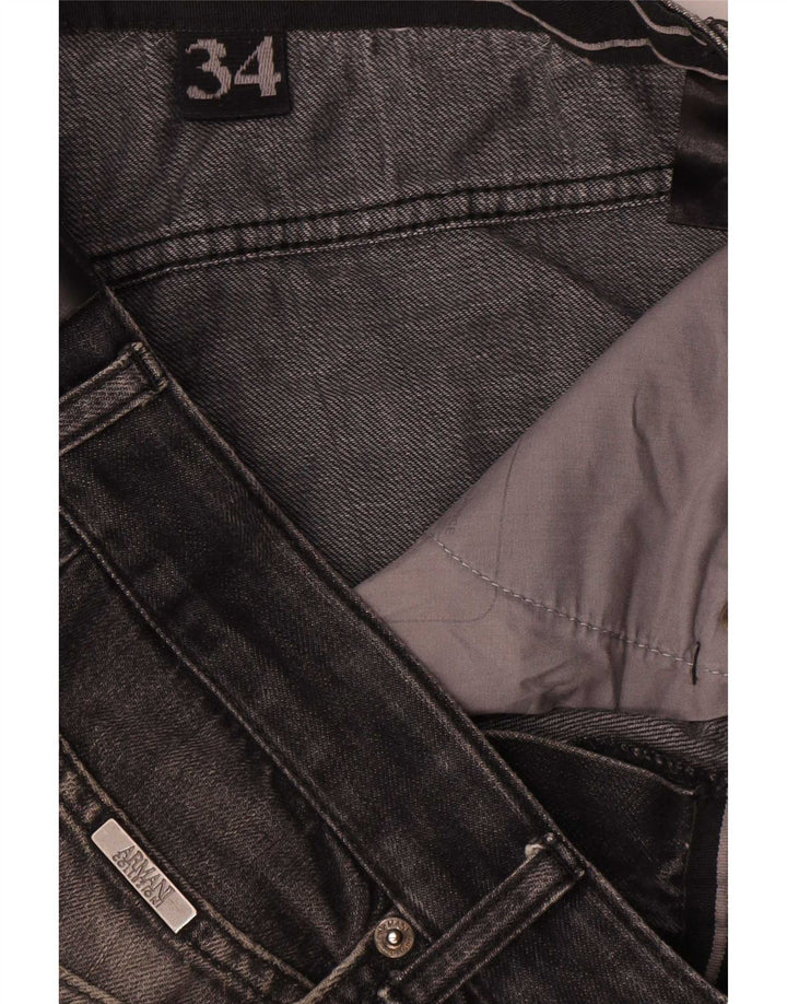 Armani muške Bootcut traperice W34 L31 sive