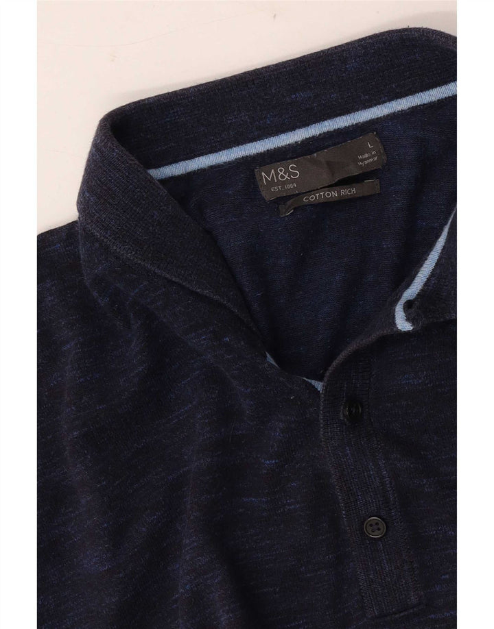 Marks & Spencer muška polo majica kratkih rukava s velikim tamnoplavim flekama
