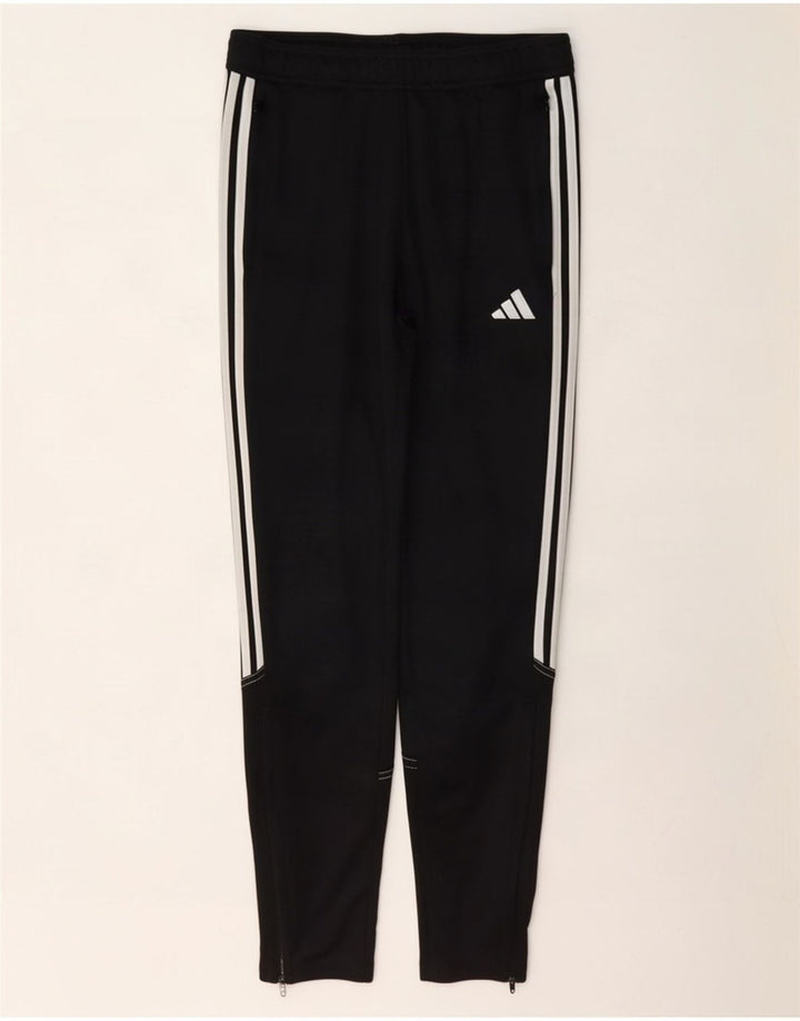 Obične hlače od trenirke Adidas za dječake od 13 do 14 godina, crne od poliestera