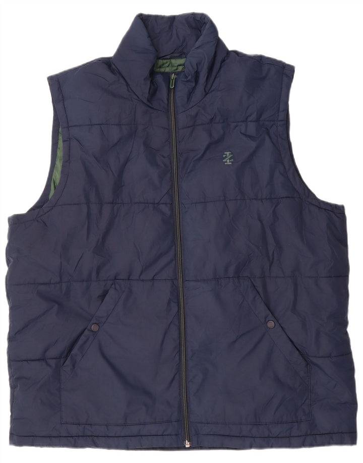 IZOD muška podstavljena jakna UK 42 XL tamnoplavi poliester