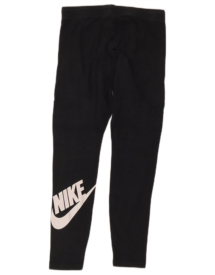 Nike ženske tajice UK 12 srednje crne pamučne boje
