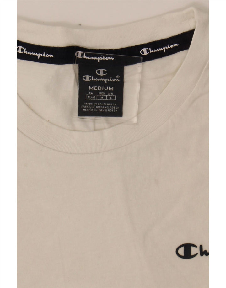 CHAMPION Mens T-Shirt Top Medium White Vintage Champion and Second-Hand Champion from Messina Hembry 