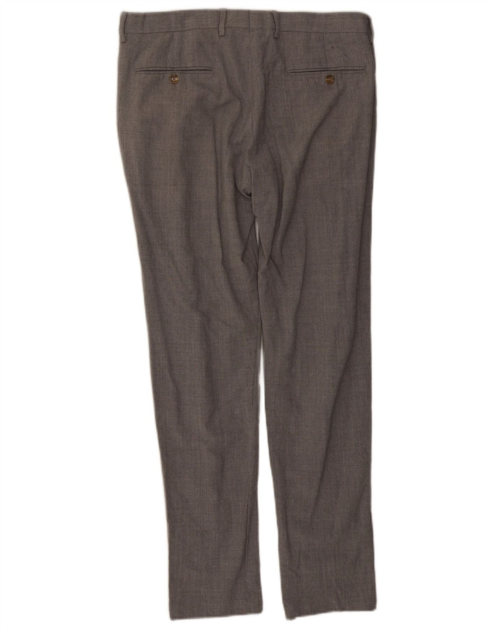 J. Crew muške uske hlače Ludlow W33 L30 Siva vuna