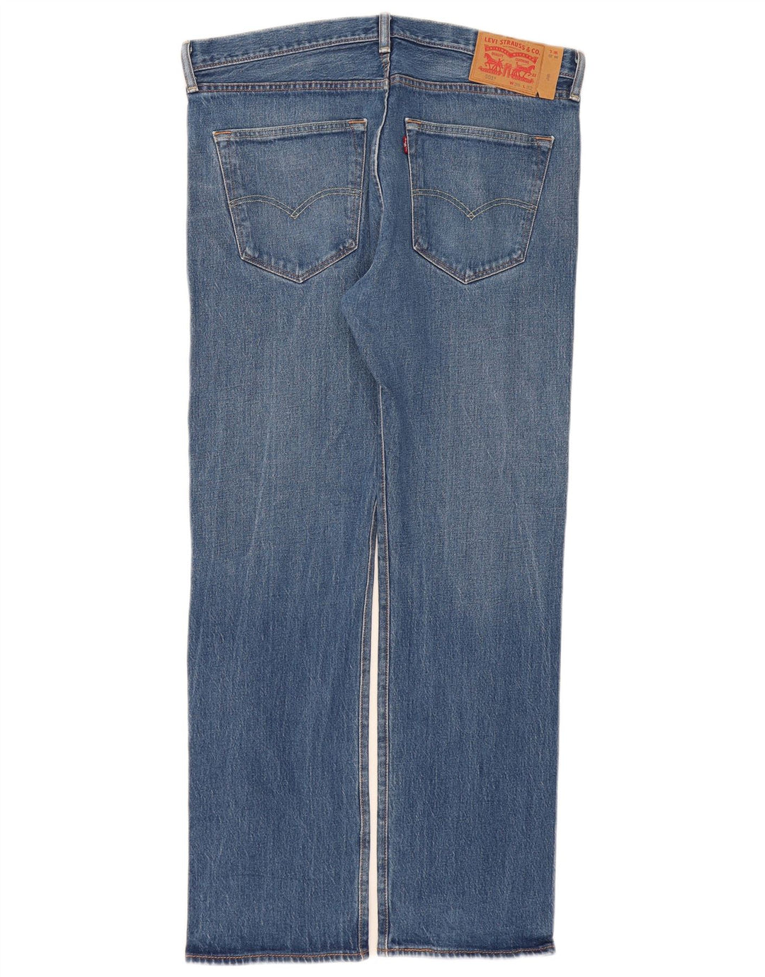 Levi's muške 501 ravne traperice W36 L32 plavi pamuk