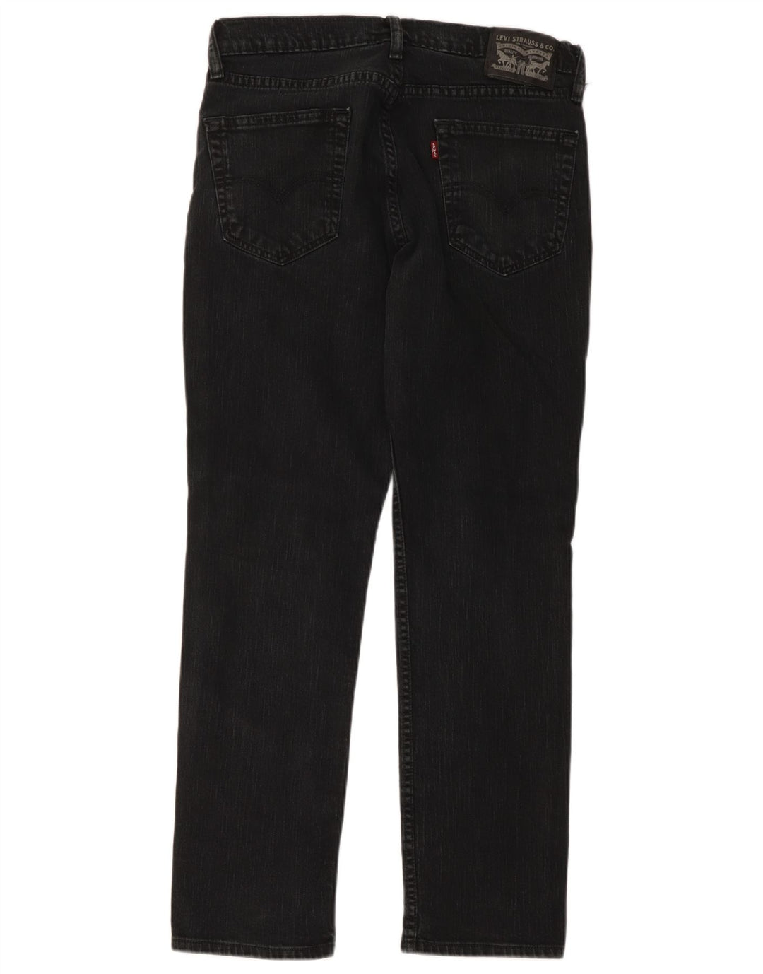 Levi's muške ravne traperice W34 L30 crni pamuk