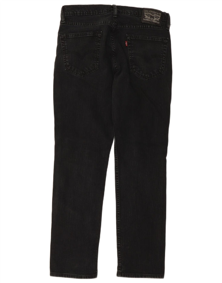 Levi's muške ravne traperice W34 L30 crni pamuk