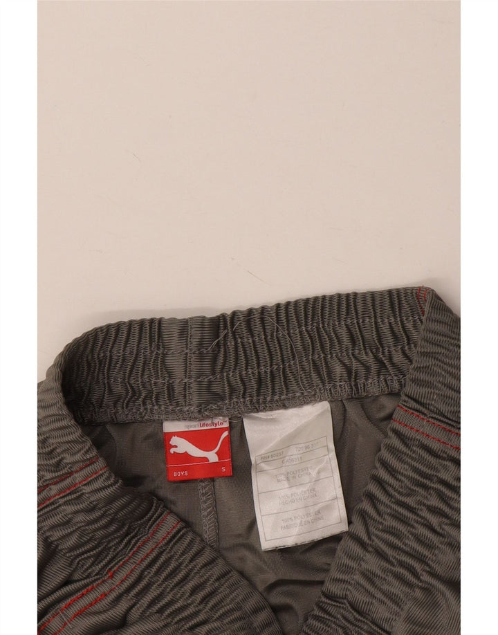PUMA Sportske kratke hlače za dječake 7-8 godina male sive boje od poliestera