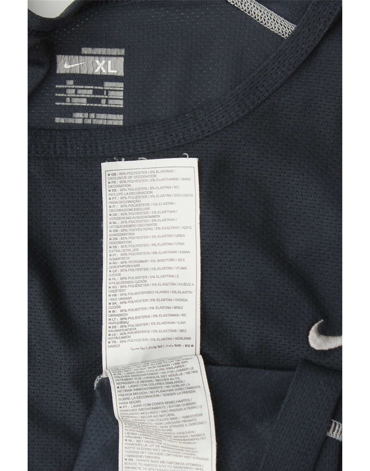 Nike muška majica kratkih rukava UK 45/47 XL tamnoplavi poliester
