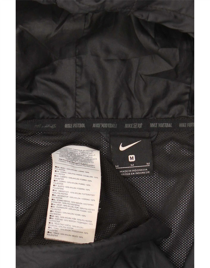 Nike Muška kišna jakna s kapuljačom UK 38 Srednje crni najlon