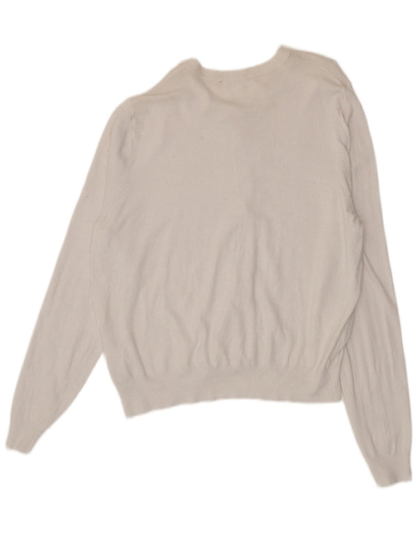 Marks & Spencer ženski kardigan pulover UK 18 XL bijela viskoza