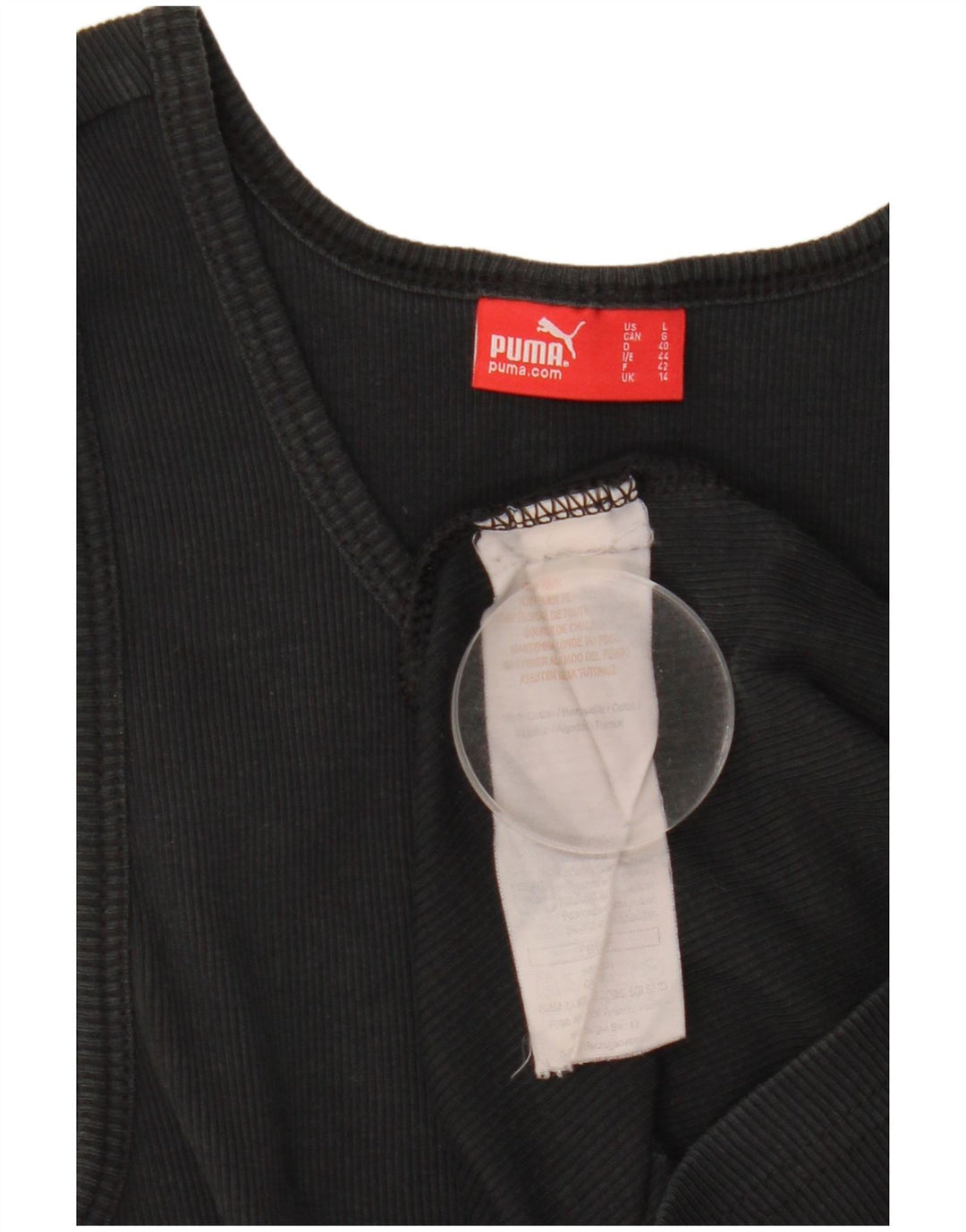 Puma ženski gornji dio prsluka s grafičkim motivima UK 14 veliki crni pamuk