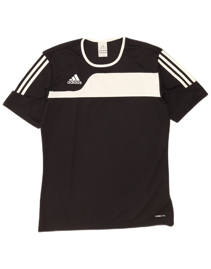 Adidas muška majica Climalite, mali crni poliester u boji