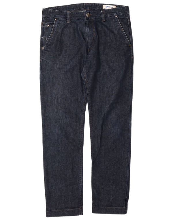 Gas muške ravne traperice W36 L34 plavi pamuk