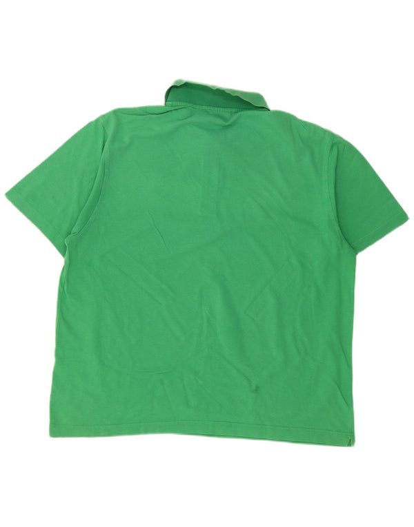 LACOSTE Mens Polo Shirt Size 7 2XL Green Cotton
