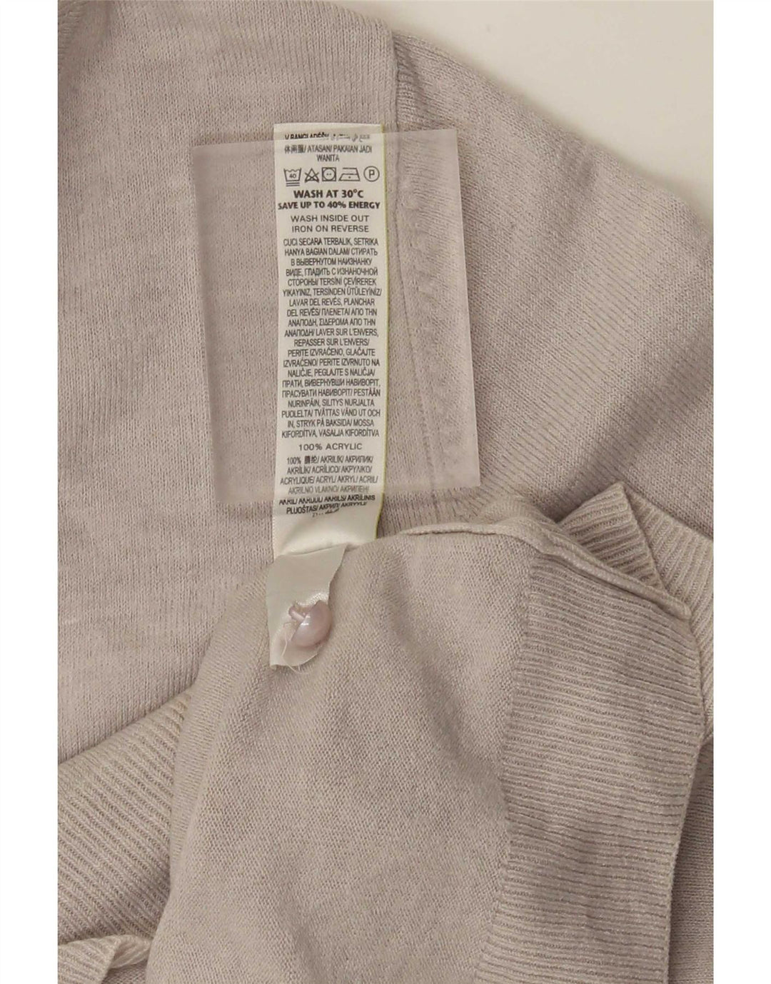 Marks & Spencer ženski kardigan pulover UK 14 Veliki sivi akril