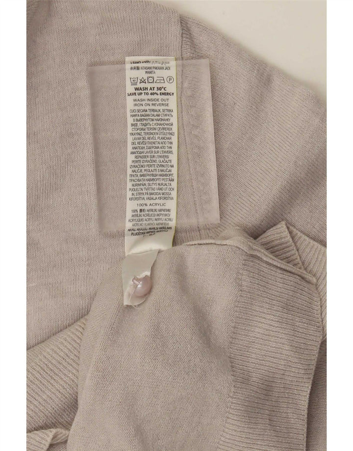 Marks & Spencer ženski kardigan pulover UK 14 Veliki sivi akril