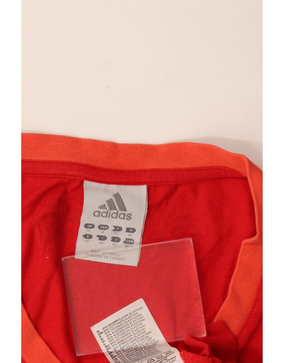 Adidas ženski grafički prsluk UK 14 Srednje crveni pamuk