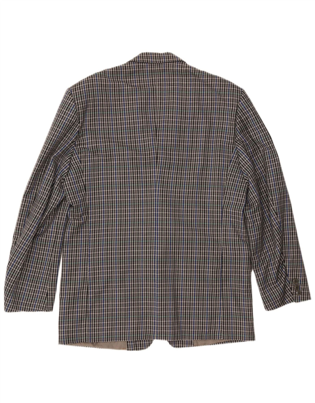 MARIO ZEGNA Muška jakna s 2 gumba IT 52 XL siva karirana vuna