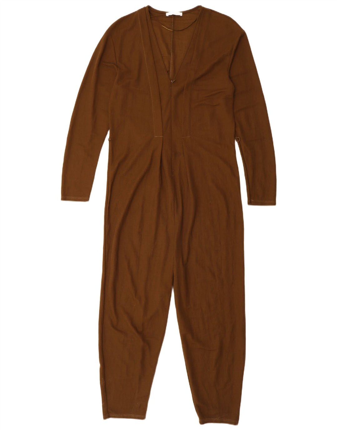 ZARA ženski kombinezon dugih rukava UK 10 Small Brown Viskoza