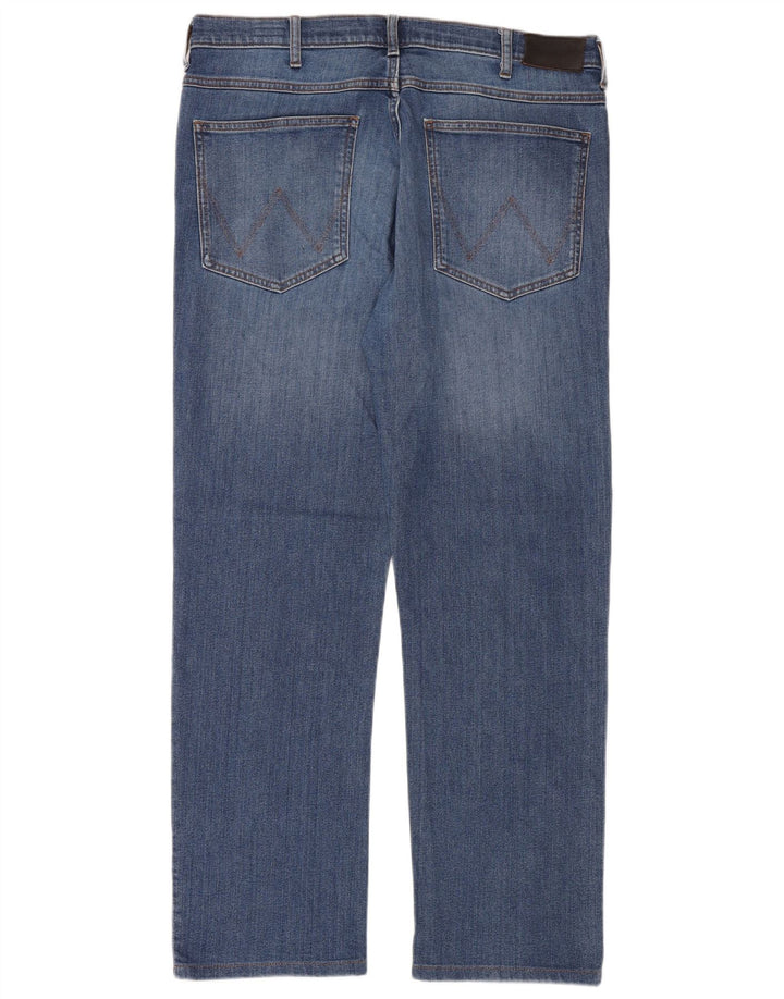 Wrangler muške ravne traperice Arizona W36 L30 plavi pamuk