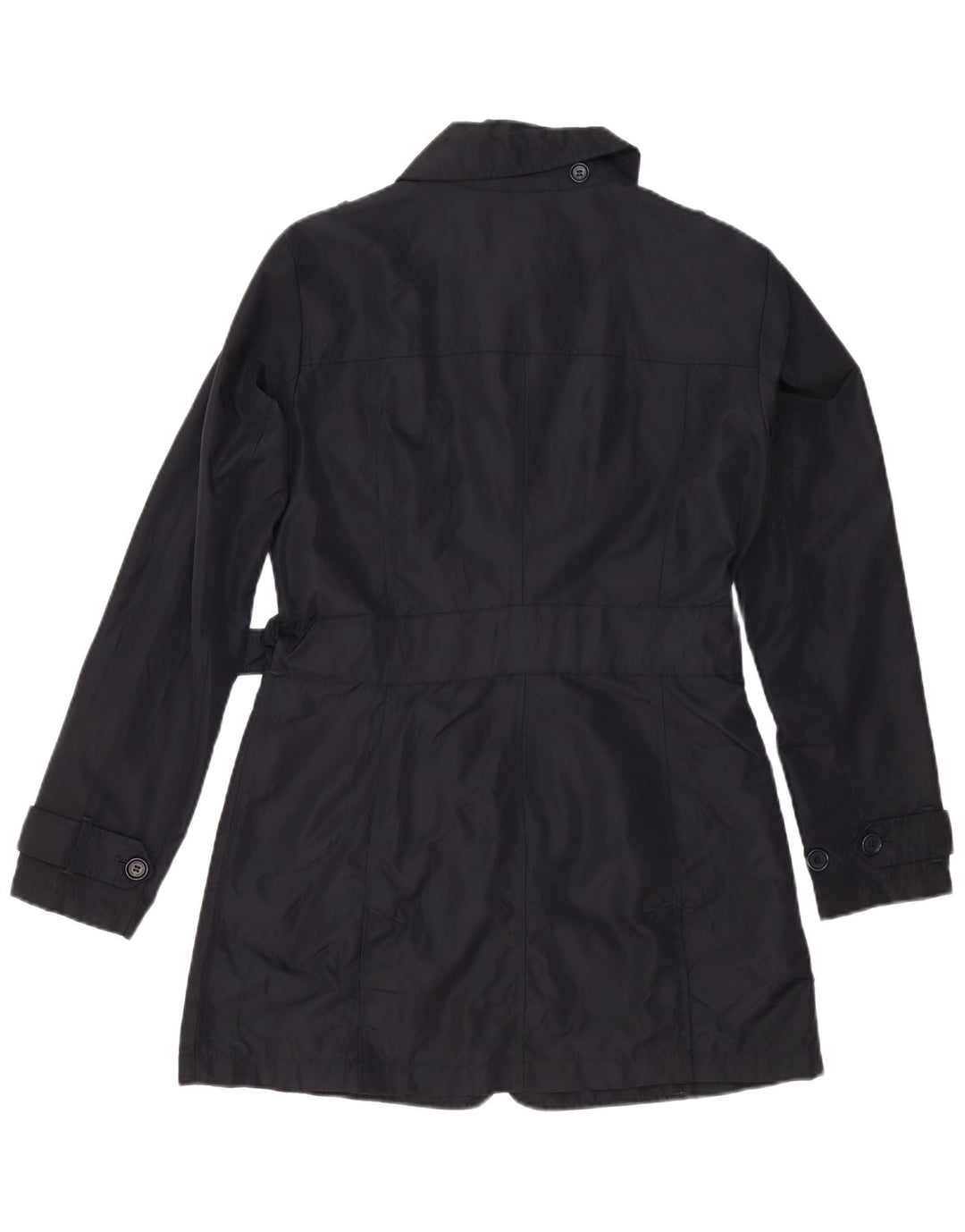 Woolrich ženski trenč kaput UK 16 veliki crni najlon