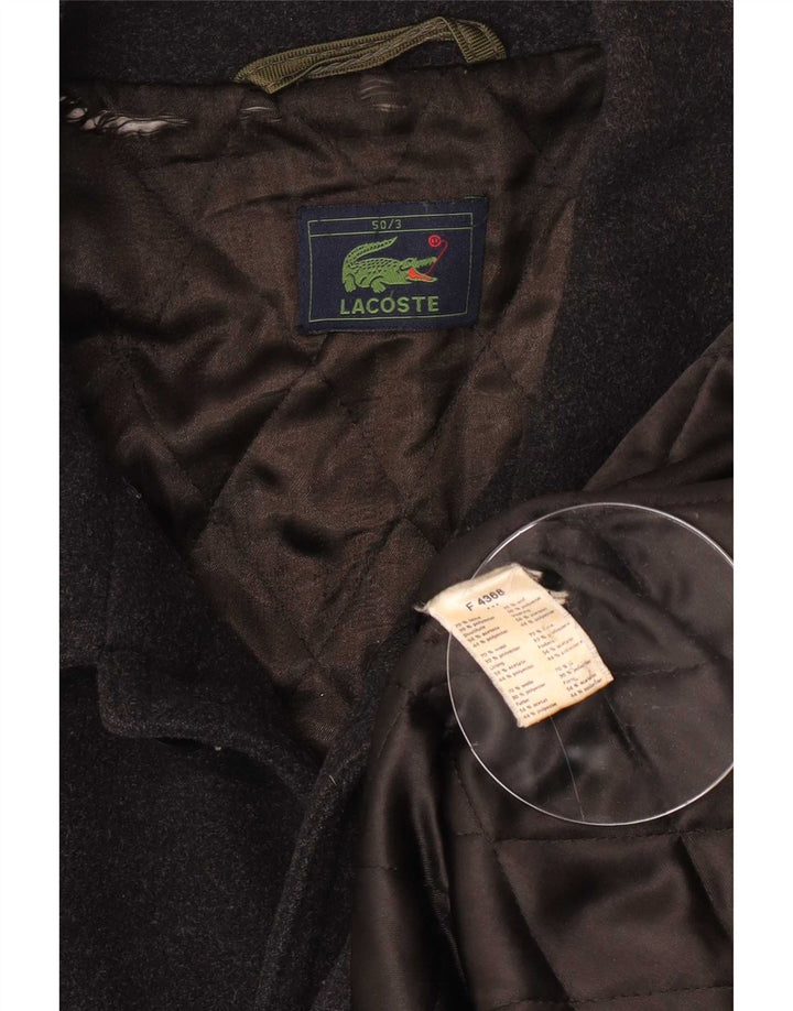 Lacoste muški kaput IT 50 veliki crni vuneni
