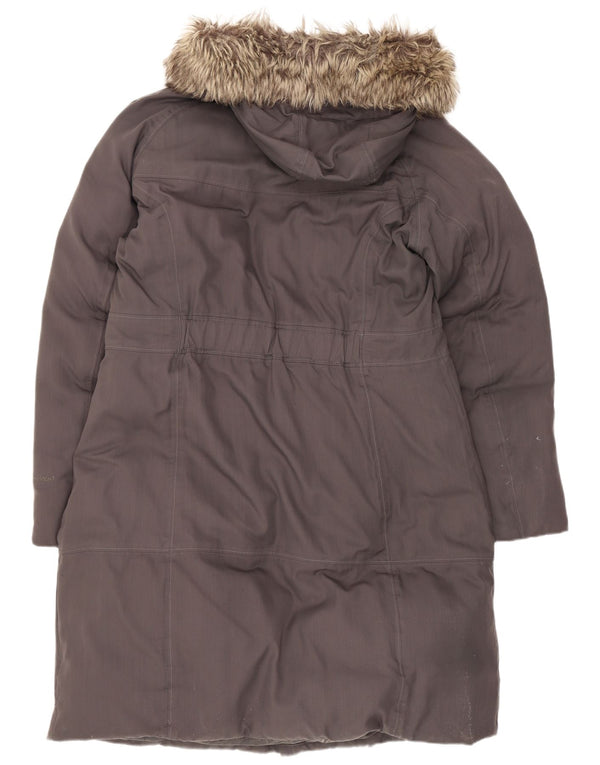 The North Face ženski podstavljeni kaput s kapuljačom UK 16 Veliki sivi najlon