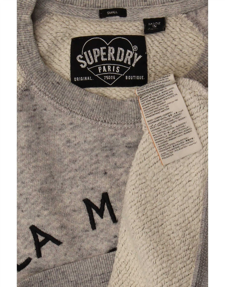 Superdry ženski džemper s grafičkim motivima UK 10 malih sivih blokova boja