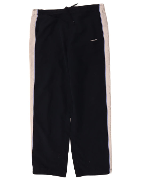 Reebok ženske hlače za trenirku UK 14 Large Navy Blue Colourblock