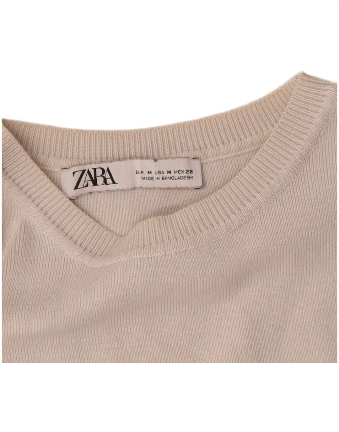 Zara ženski kratki prsluk UK 12 srednje bijele boje