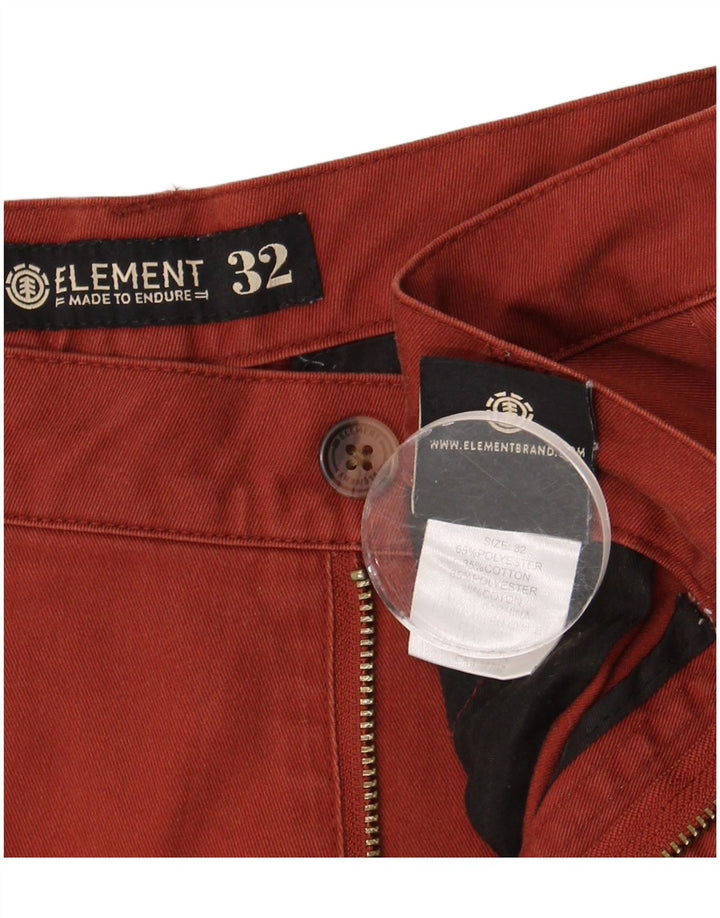 Element muške chino kratke hlače W32 srednje smeđi poliester