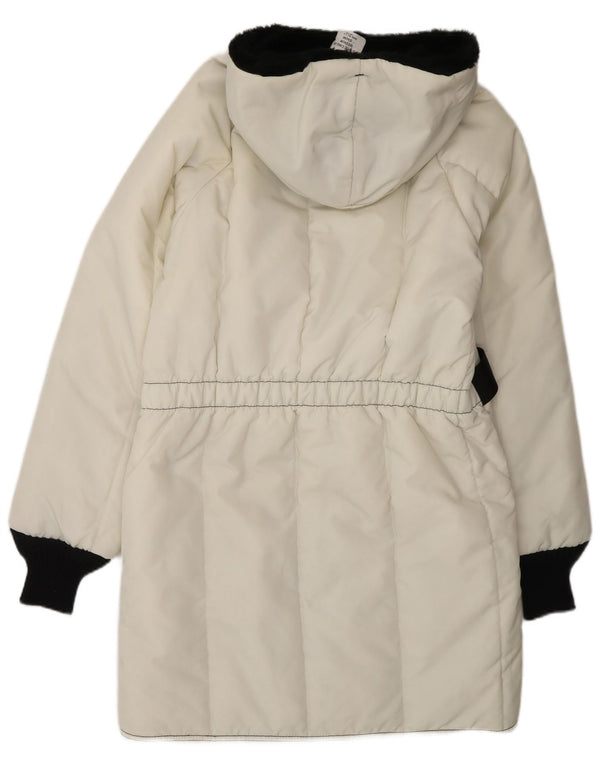 Refrigiwear Womens Cruzcampo Padded Coat UK 14 Medium Off White Colourblock