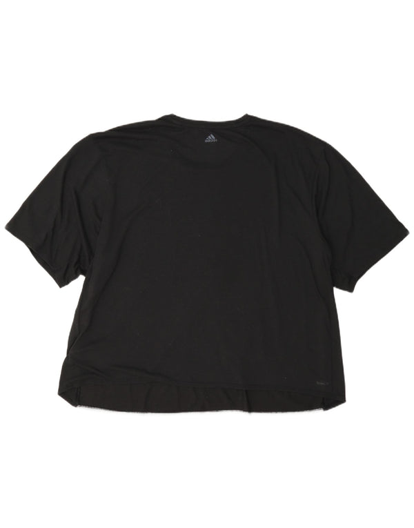 Adidas ženska majica kratkih rukava Climalite Graphic UK 24/26 2XL Black Colourblock