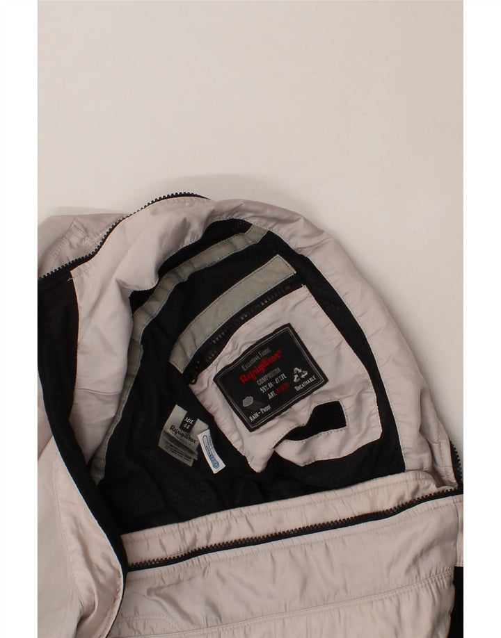 REFRIGIWEAR Womens Bomber Rain Jacket IT 44 Medium White Polyamide Vintage Refrigiwear and Second-Hand Refrigiwear from Messina Hembry 