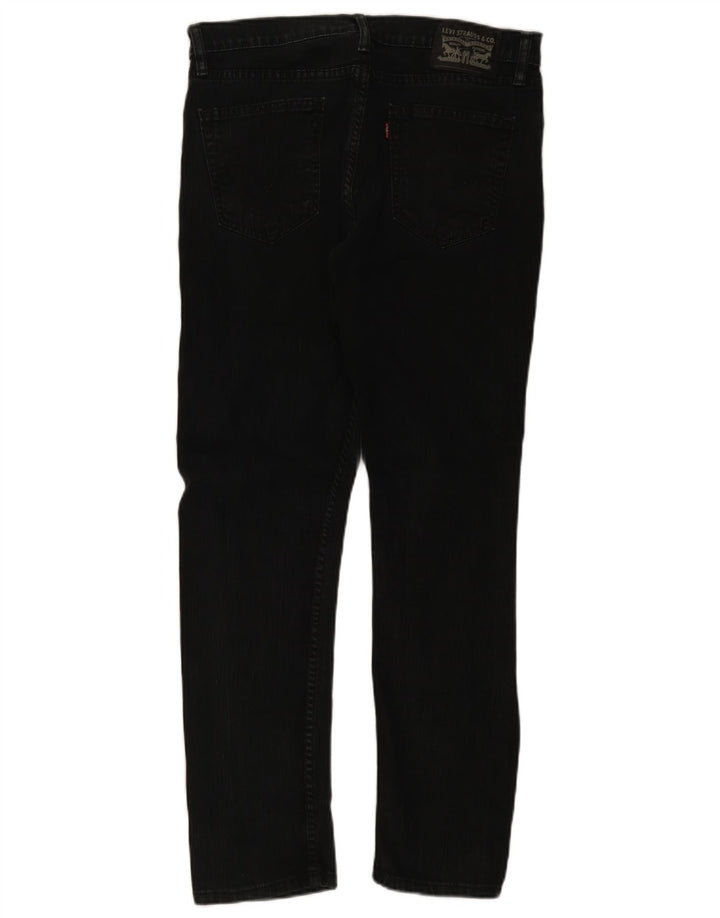 Levi's muške uske traperice W34 L30 crni pamuk