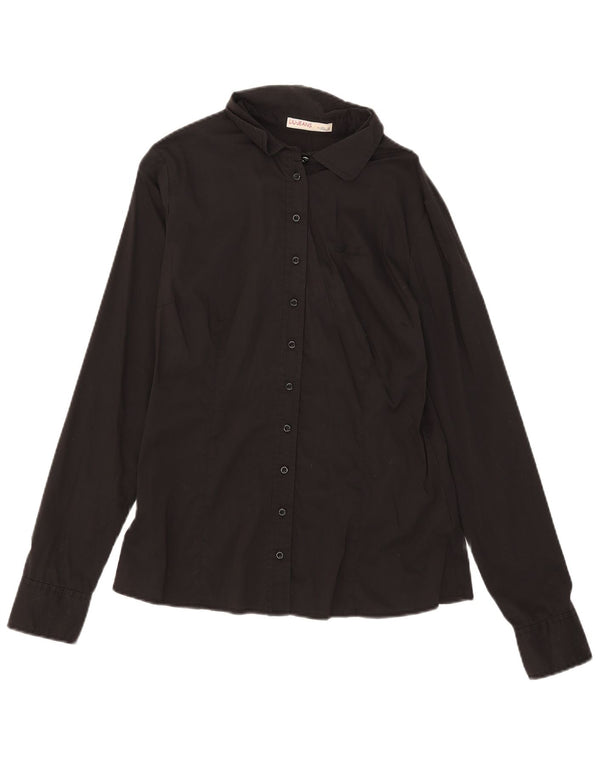 Liu Jo Womens Shirt IT 46 Large Black Cotton