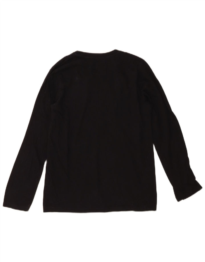LEVI'S Boys Graphic Top Long Sleeve 13-14 Years Black Cotton