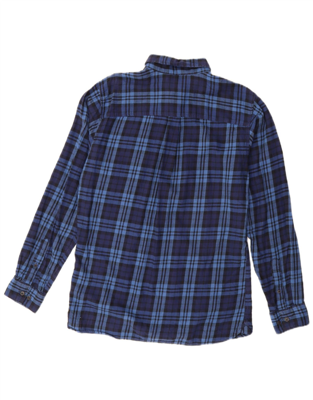 JACK & JONES Muška košulja od flanela Srednje tamnoplava karirana pamuk