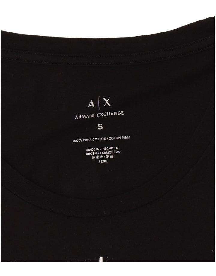 Armani Exchange Ženska majica s grafikom UK 8 Mali crni logotip