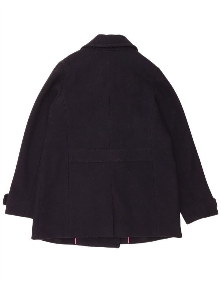 Crew Clothing Ženski graškasti kaput UK 14 Srednje tamnoplava vuna