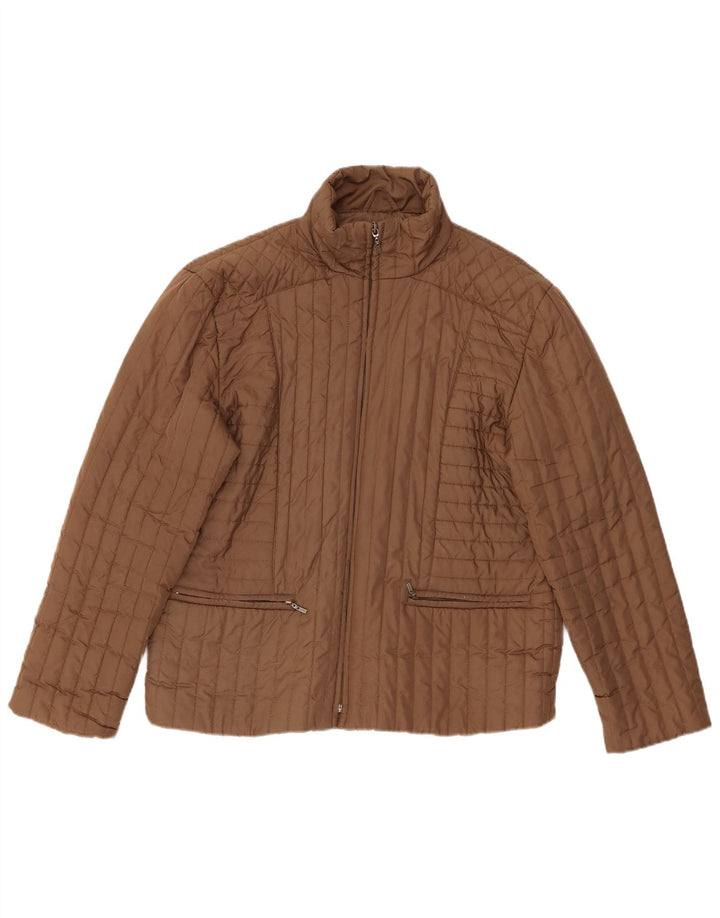 PACO ženska podstavljena jakna UK 14 srednje smeđi poliester