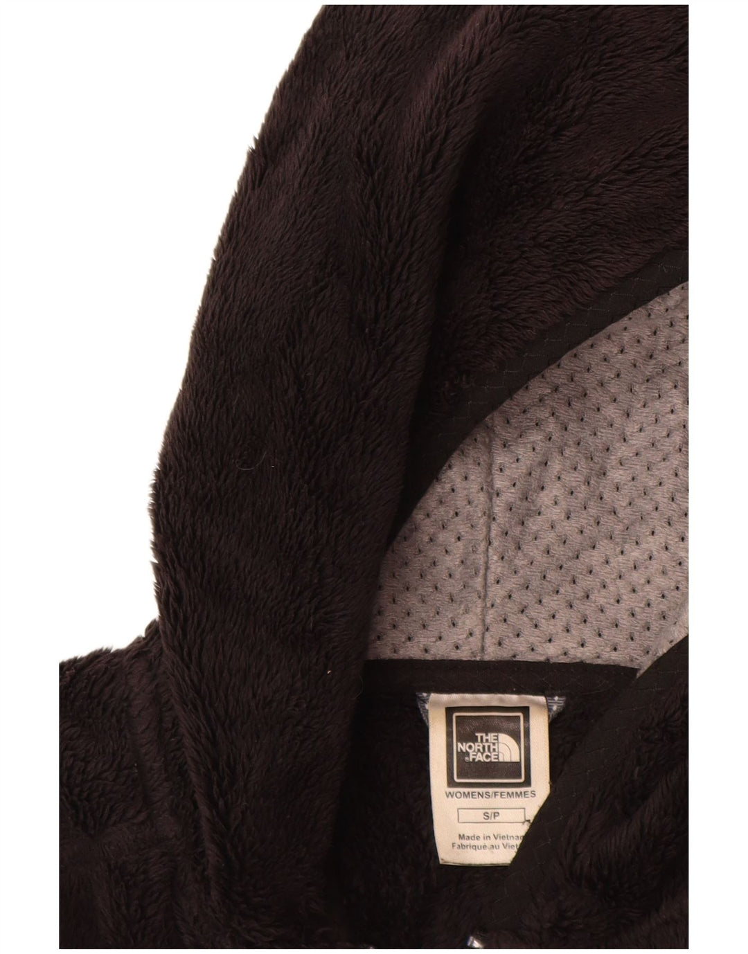 THE NORTH FACE Ženska flis jakna s kapuljačom UK 10 Mala crna poliester