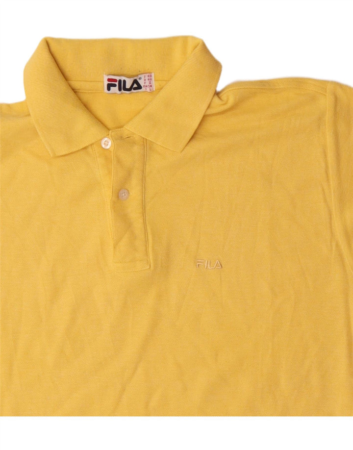 FILA muška polo majica IT 48 srednje žuti pamuk