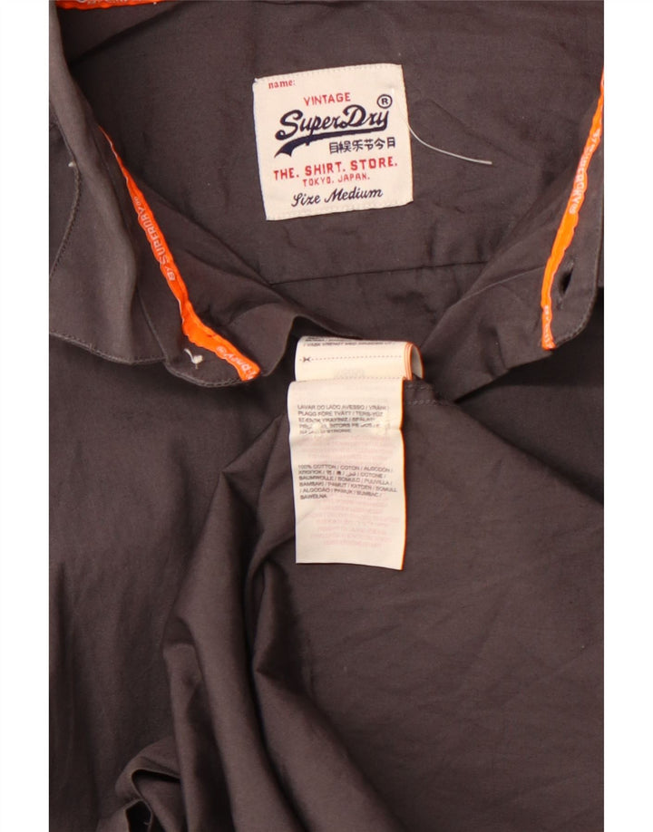 SUPERDRY muška košulja srednje sivi pamuk