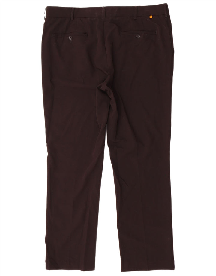 Farah muške hlače ravnog odijela W40 L31 crni poliester